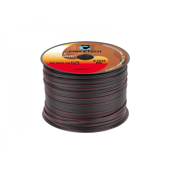 Reproduktorový kabel 1,5mm černý