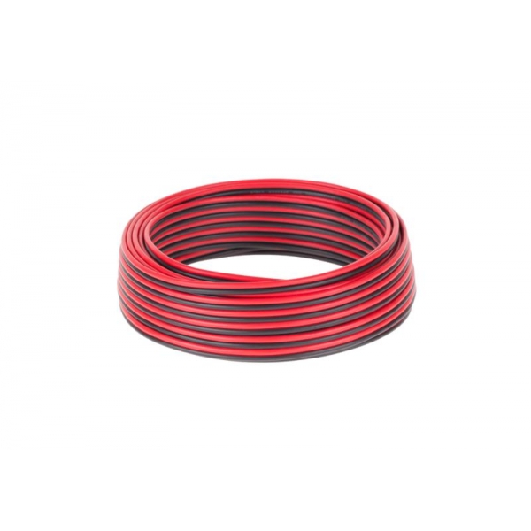 Reproduktorový kabel CCA 0.75mm  černo - červený 10M