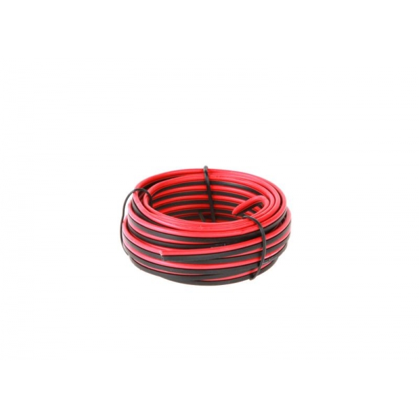Reproduktorový kabel CCA 1mm  10M černo - červený