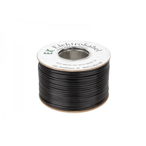 Reproduktorový kabel SMYp 2 x 0,22mm - černý 300m