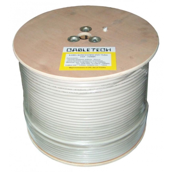 Koaxiální kabel  F690BV A bílý 305m - cívka