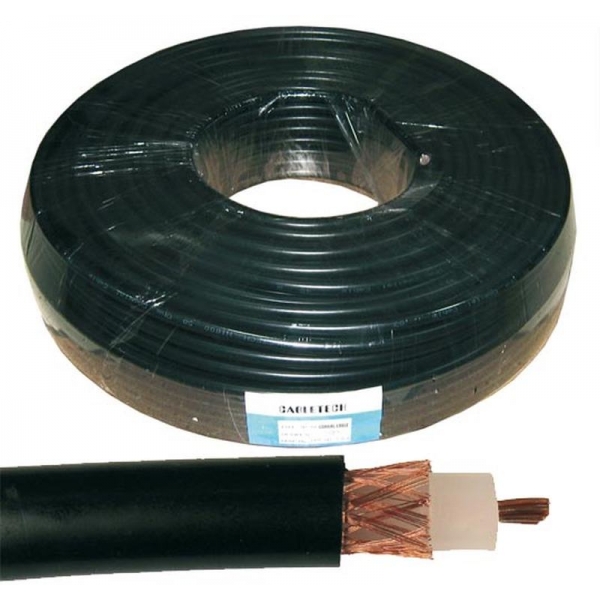 Koaxiální kabel  H1000 50 Ohm 100m černý