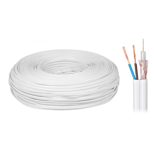 Koaxiální kabel YWDXek 75-0.59/3.7 K-60 + 2x0,5mm 200m