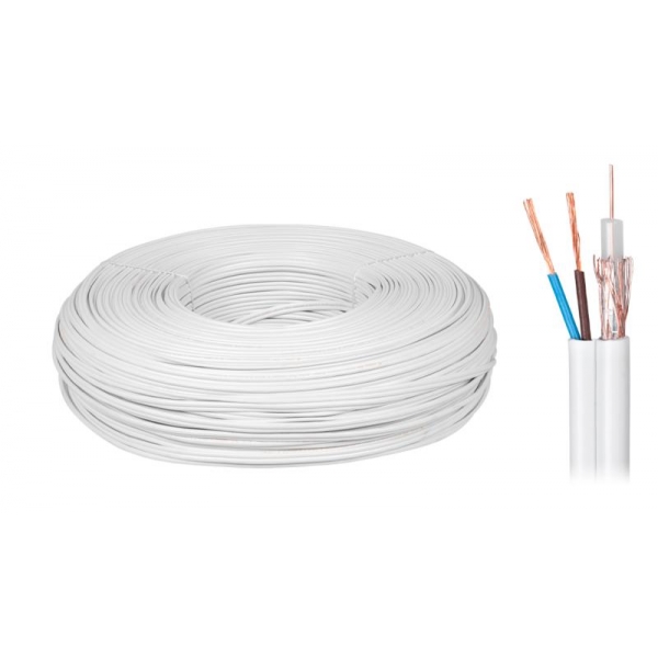 Koaxiální kabel YWDXek 75-0.59/3.7 K-60 + 2x0,5mm 100m