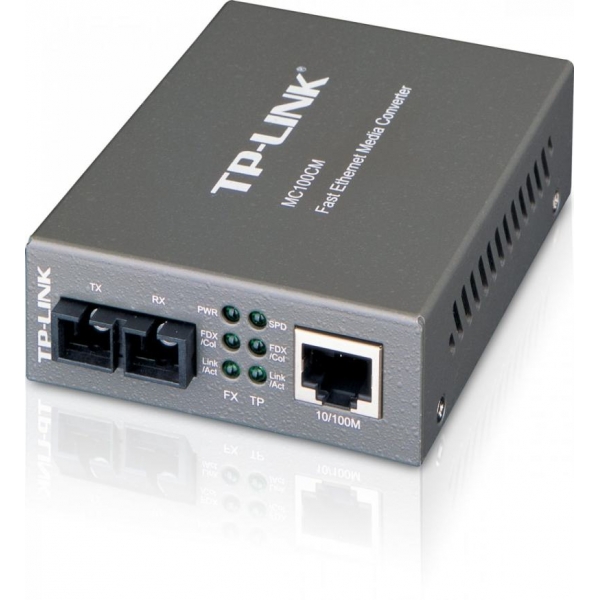 TP-LINK MC 100CM konvertor vláknové optiky  10/100Mbps RJ45, MM, SC, do 2km