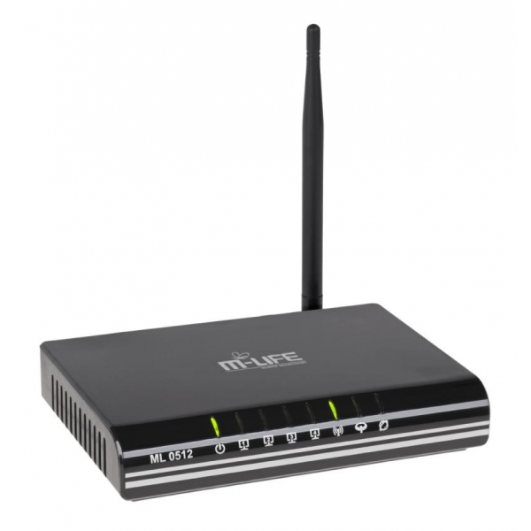 M-LIFE  Bezdrátový router / modem ADSL , 150Mb/s