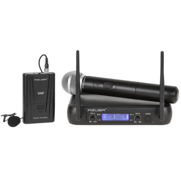 Ruční mikrofon  VHF 2 kanály WR-358LD (1 x mik. + 1x klip)
