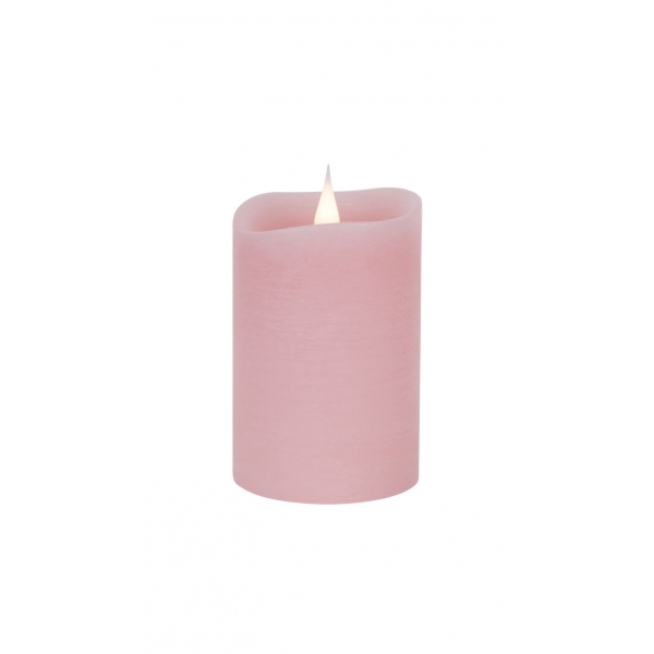 Vosková svíčka LED malá - rustic pink