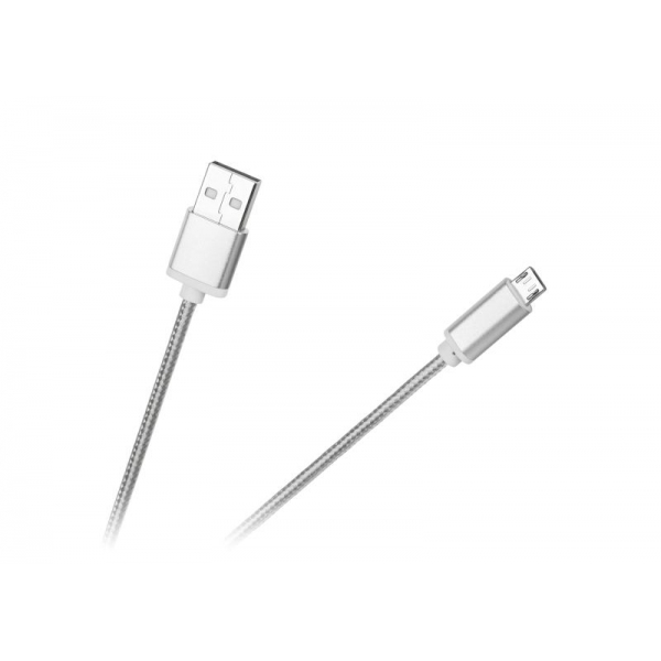 Kabel USB - microUSB M-Life bílý
