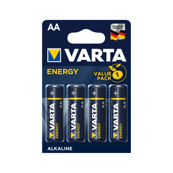Alkalická baterie VARTA LR06 ENERGY 4ks / blistr
