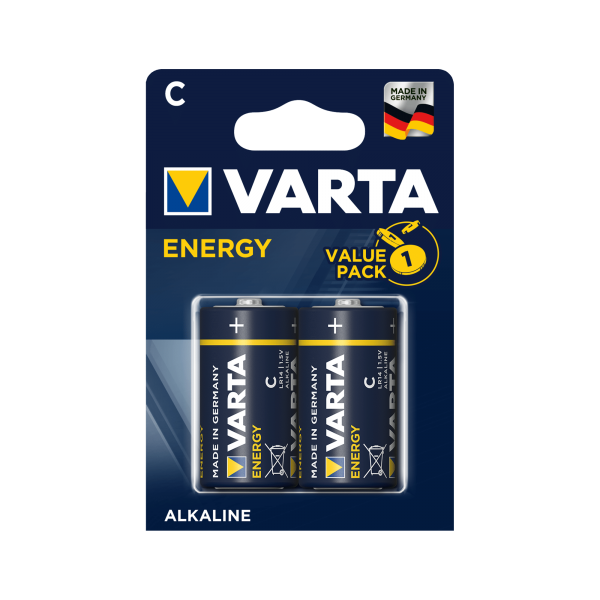 Alkalická baterie   VARTA LR14 ENERGY 2ks../bl.