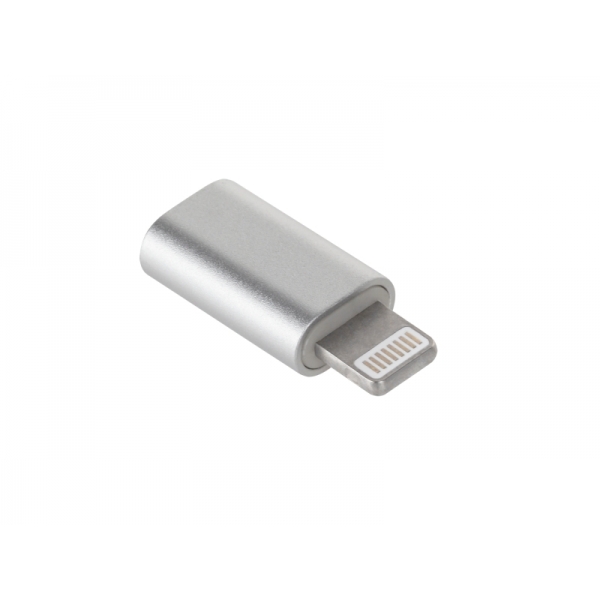Adaptér Micro USB - Apple Lightning M-Life bílý