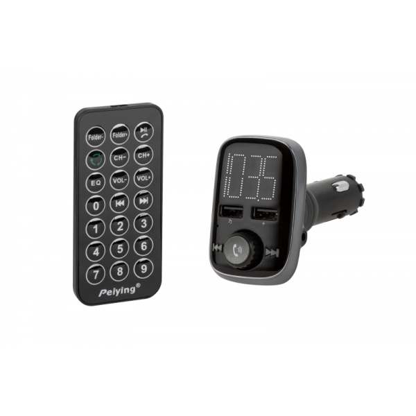 Vysílač - Transmiter do automobilu s funkcí Bluetooth (2x USB port)