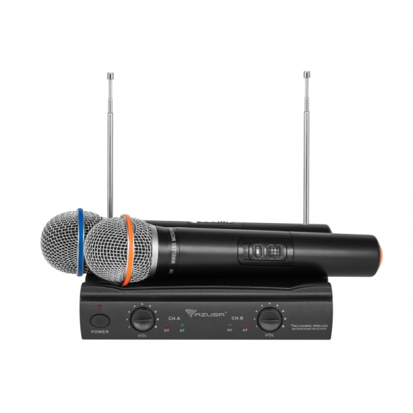 Azusa bezdrátový mikrofon s 2 kanály VHF V3000