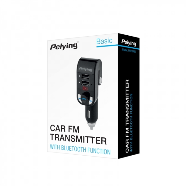 Vysílač transmitter do automobilu s funkcí Bluetooth (2 zásuvky USB)