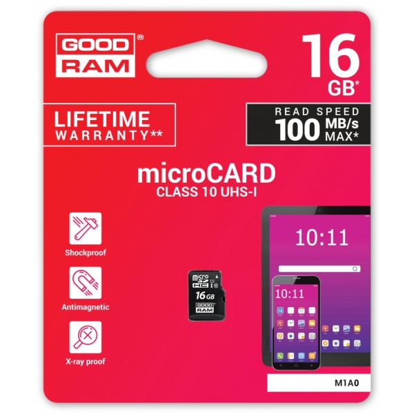 Paměťová karta microSD 16GB UHS-I Goodram