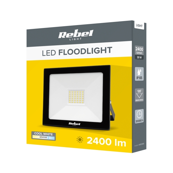 LED reflektor Rebel 30W, 6500K, 230V