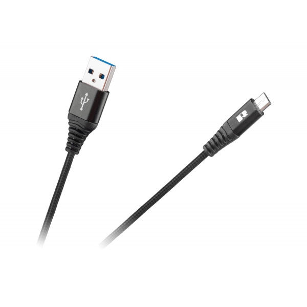 USB kabel - USB micro REBEL 50 cm černý
