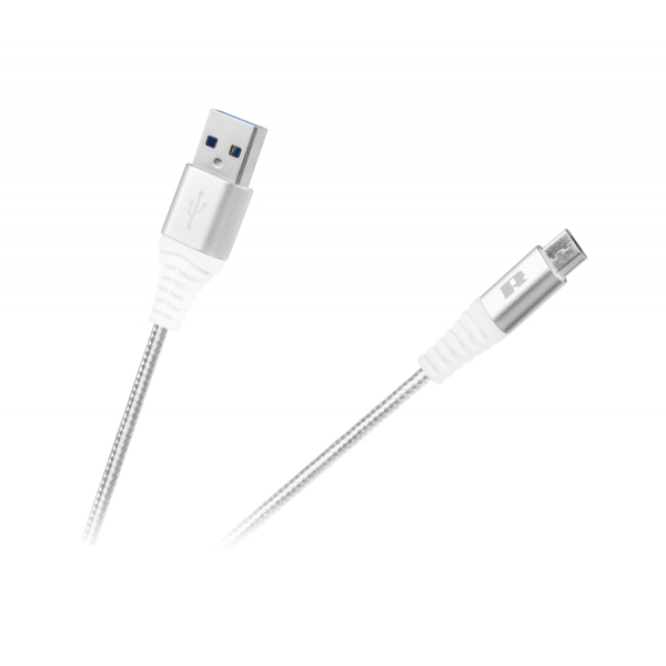 USB kabel - USB micro REBEL 50 cm bílý