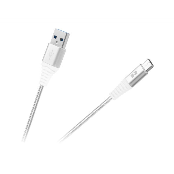 USB kabel - USB typ C REBEL 50 cm bílý
