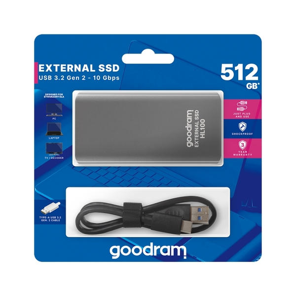Disk SSD Goodram HL100 512 GB USB 3.2