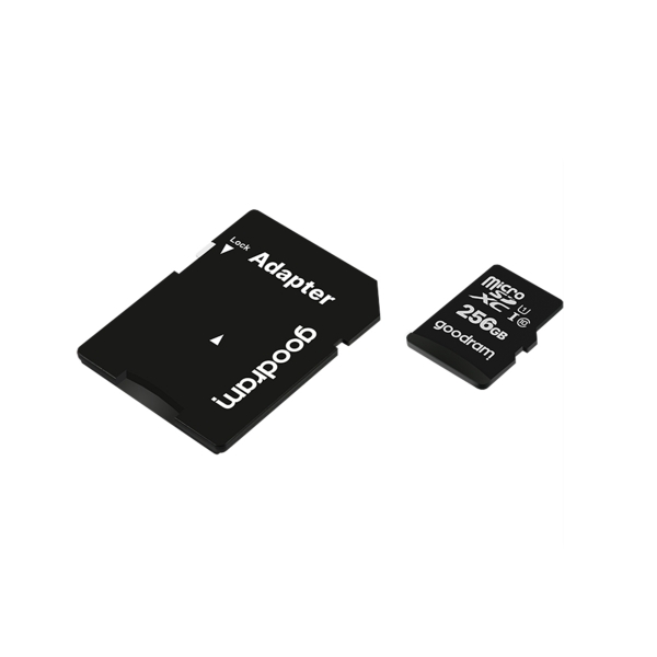 256GB paměťová karta microSD UHS-I Goodram s adaptérem