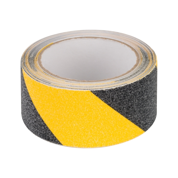 Protiskluzová páska REBEL (0,75 mm x 50 mm x 5 m) černá a žlutá