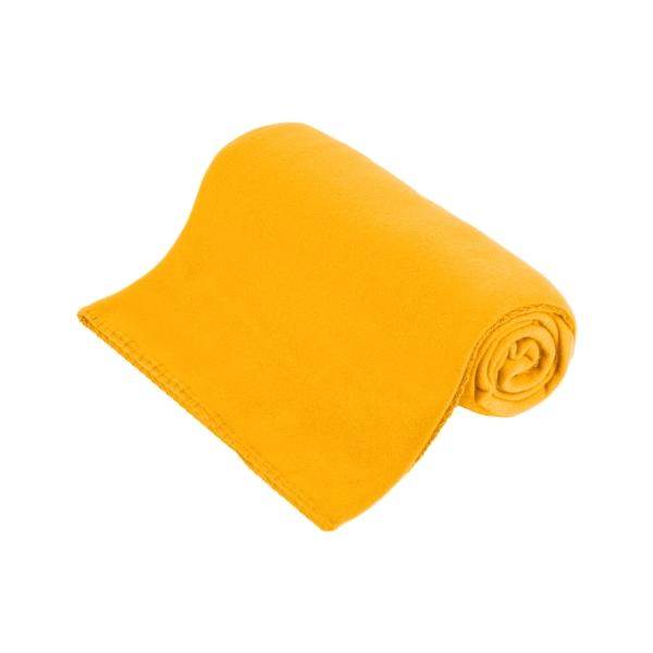 Fleecová deka 130x150 cm TEESA - žlutá