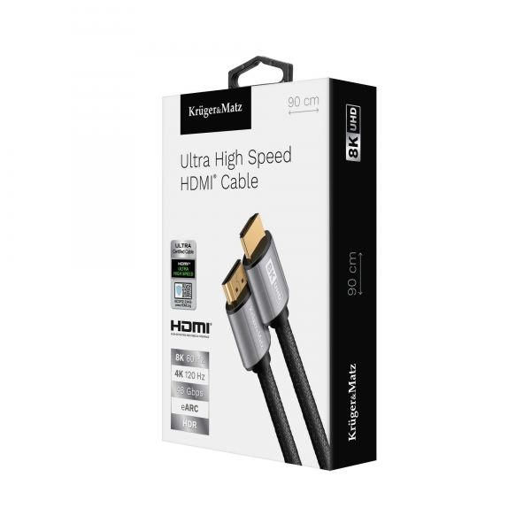 HDMI-HDMI 2.1 kabel 8K 0,9 m Kruger & Matz