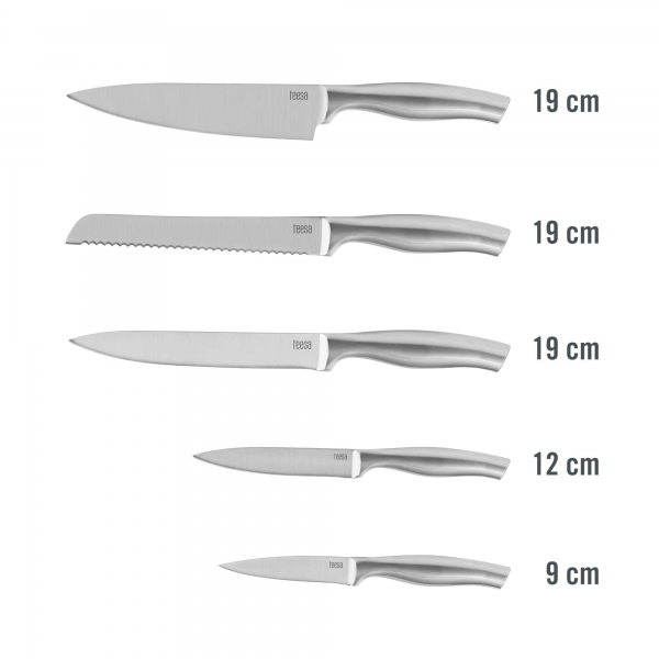 Sada kuchyňských nožů v bloku