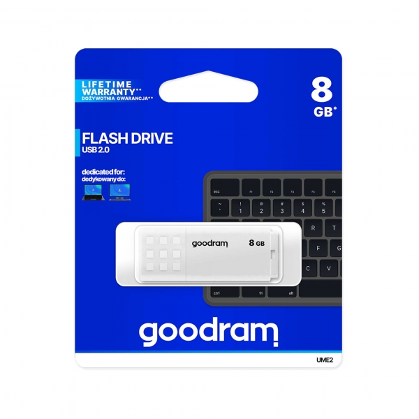 USB flash disk Goodram 2.0 8GB bílý
