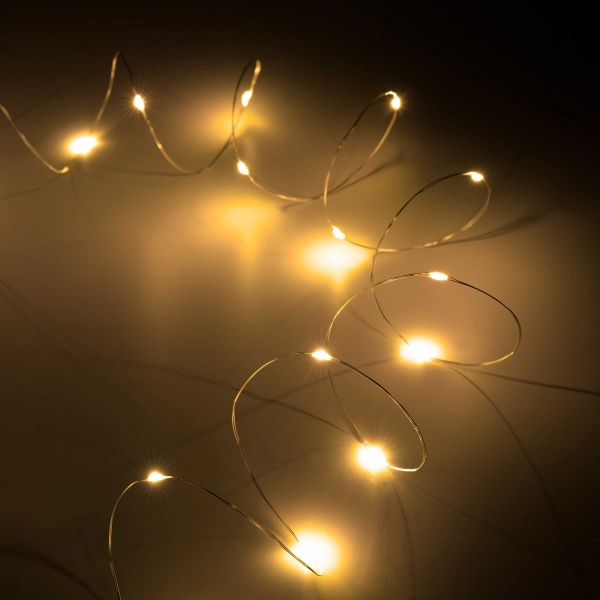 Vánoční osvětlení - 50 mini LED - teplá bílá