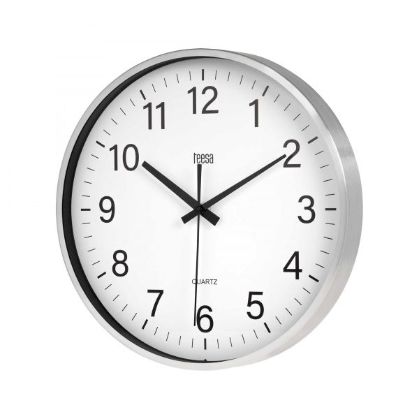 Nástěnné hodiny Teesa 30cm stříbrné