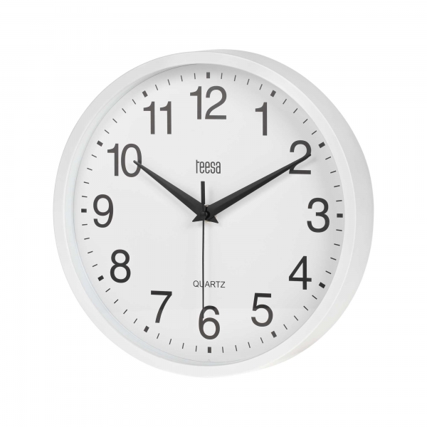 Nástěnné hodiny 25 cm bílé