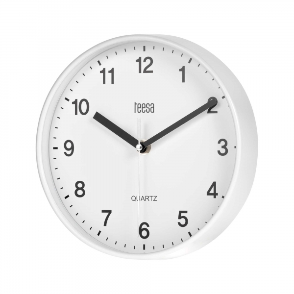 Nástěnné hodiny 20 cm bílé