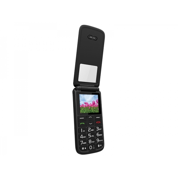 PS Seniorský telefon MOB30 s krytem, černý.