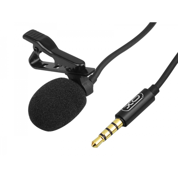 XO mikrofon pro telefon 3,5 mm jack, černý.
