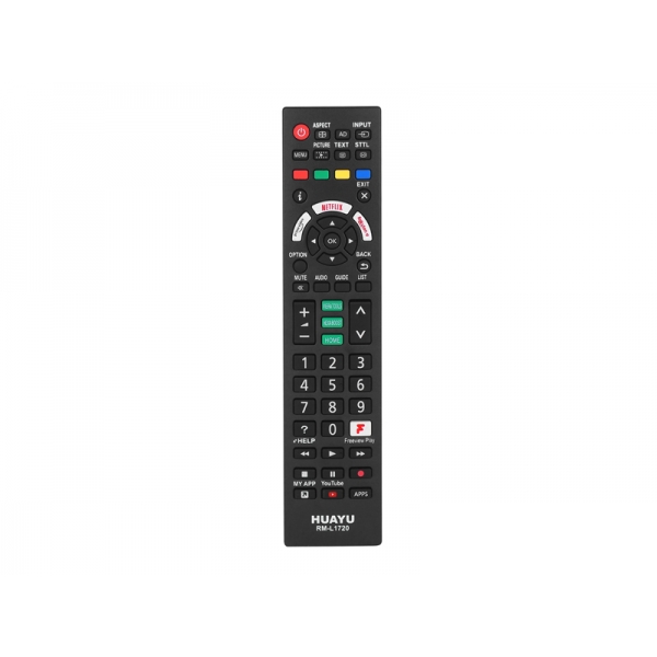 Dálkový ovladač pro LCD TV Panasonic RM-L1720 NETFLIX, YOUTUBE, RAKUTEN, PRIME VIDEO