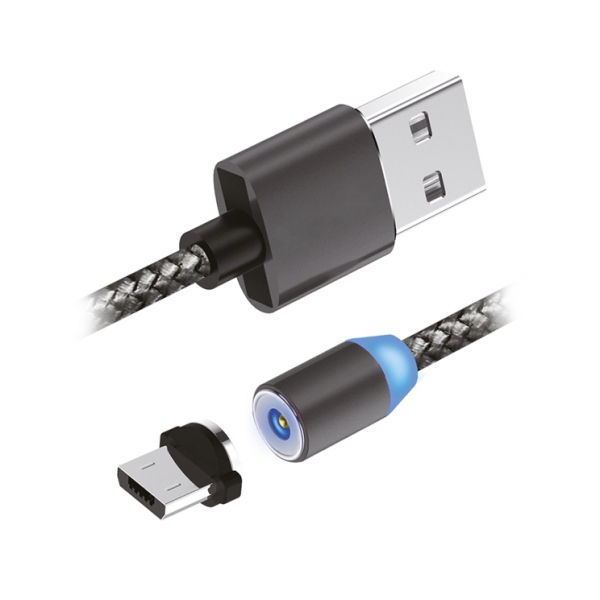Magnetický USB kabel 3v1 USB typ C, Iphone, Micro USB, 1m.