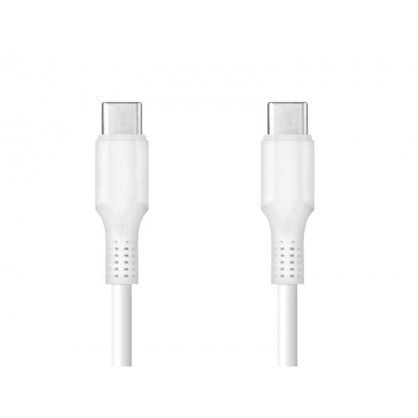 Kabel TypeC – TypeC, 1m, bílý, Quick Charge.