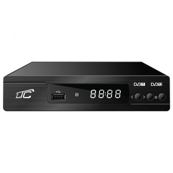 PS tuner DVB-T2 / HEVC LTC DVB106 s H.265 programovatelným dálkovým ovládáním