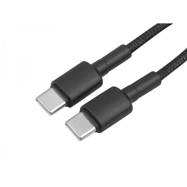 USB KABEL TYP-C -TYP-C PD / 3.6A18W / 1m SOMOSTEL BLACK SMS-BW05