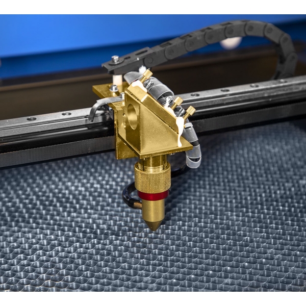 Laserový plotrový gravírovací stroj CO2 laser 3040 30x40cm 40W M2 zlatá tryska