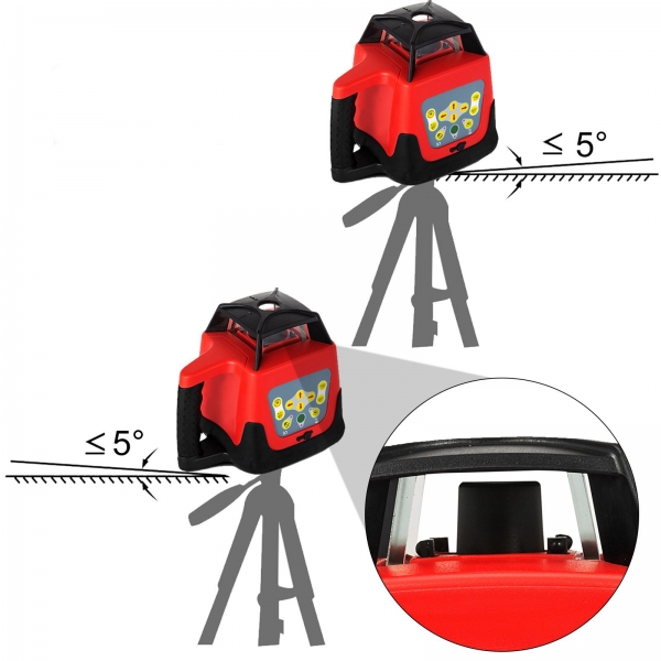 Samonivelační laserový nivelátor se stativem a měřením