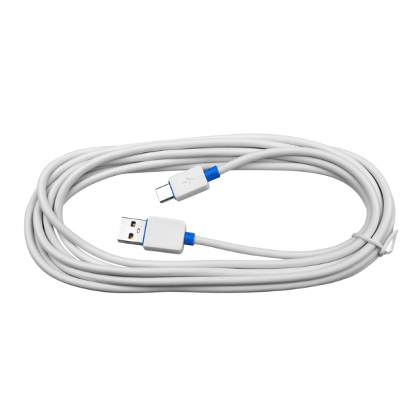 Kabel USB typu C 3 m bílý