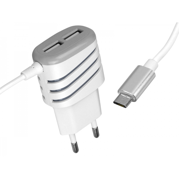 Domácí a cestovní nabíječka RAPIDO Micro Usb Plug, 2x USB 3.1A BOX