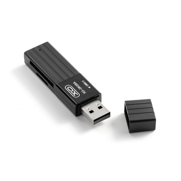 Čtečka karet XO 2v1 DK05A USB 2.0 černá