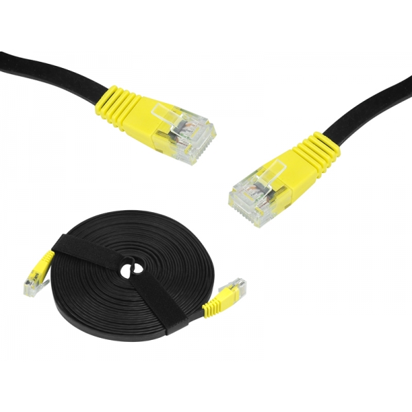 Síťový počítačový kabel 1:1 8p8c kat.5,5 m ultratenký silikon 5/1 mm  (patchcord)