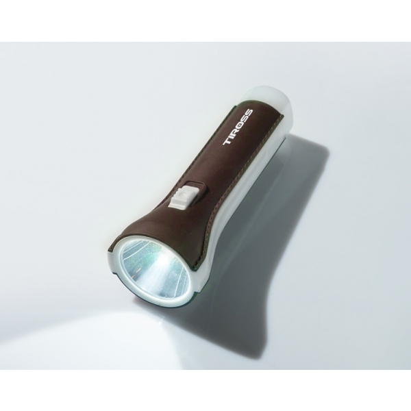 Ruční svítilna TS-2205 1-LED 1W 60lm+1-LED 35lm 1xAA,hnědá