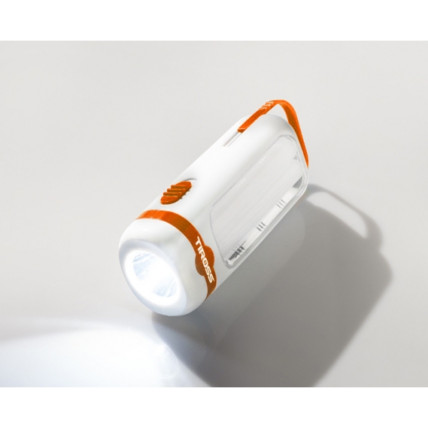 Ruční svítilna TS-2207 1-LED 1W 70lm+10-LED SMD 90lm 2xAA,oranžová